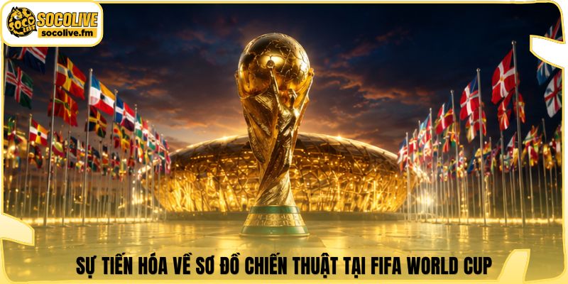 Sự tiến hóa về sơ đồ chiến thuật tại Fifa world cup